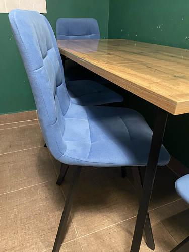 Стул на металлокаркасе Чилли бирюзовый / черный фото покупателя 1040