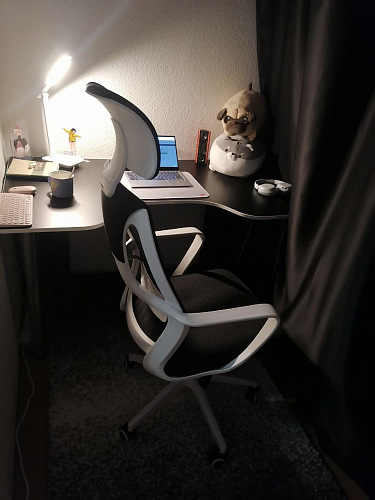 Компьютерное кресло Golem dark gray / white фото покупателя 78