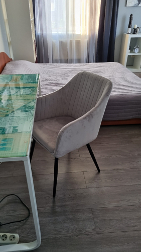 Стул на металлокаркасе Slam dark beige фото покупателя 65