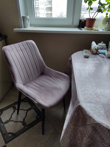 Стул на металлокаркасе Seda light purple фото покупателя 2