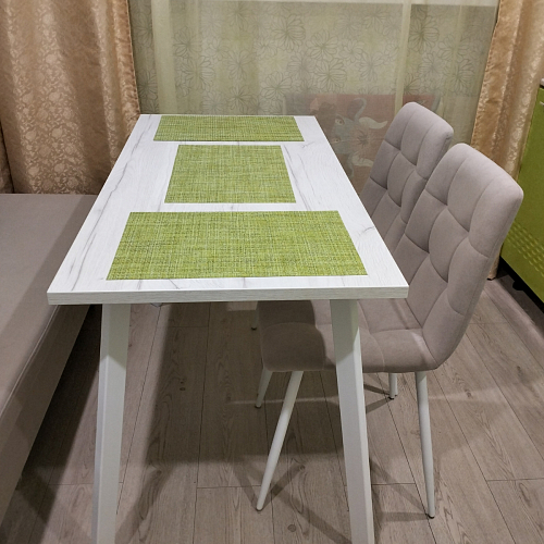 Стол Тринити Лофт 120 32 мм дуб галифакс табако / черный матовый фото покупателя 366