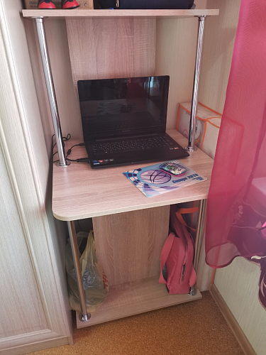 Компьютерный стол КСТ-12 белый  - Уцененный экземпляр фото покупателя 59