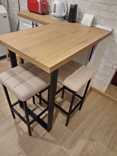 Полубарный стул Лофт мадера 20 / белый матовый фото покупателя 185