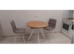 Стул на металлокаркасе Чилли горчичный / белый фото покупателя 81