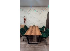 Стол Лота Лофт 120 25 мм дуб делано темный / черный матовый фото покупателя 436