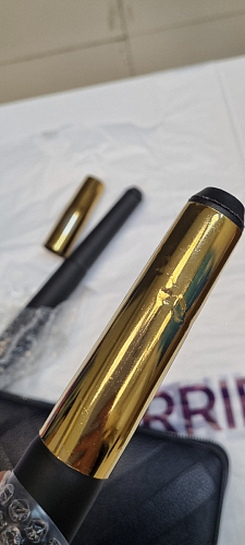 Стул на металлокаркасе Gabi 1 light purple / black / gold фото покупателя 167