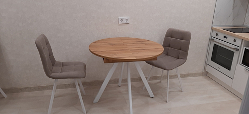 Комплект стульев Чилли 2 шт бежевый / черный фото покупателя 81