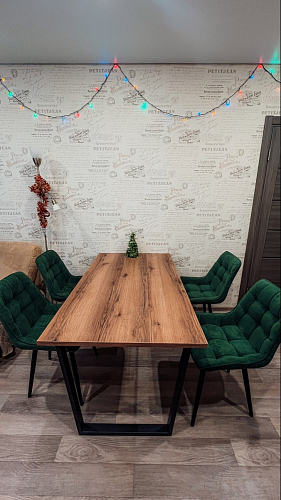 Стол раскладной Лота Лофт 120 25 мм юта / черный матовый фото покупателя 438