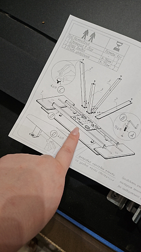 Керамический стол Вилли 140(200)х80 серый мрамор larka grey / черный фото покупателя 20