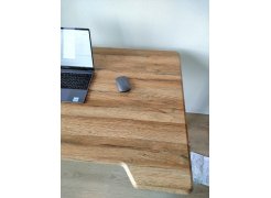 Компьютерный стол Маркос 140х80 светло-серый / черный фото покупателя 11