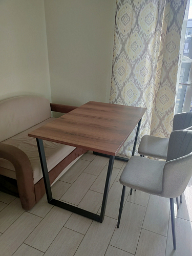 Деревянный стол Лота Лофт 120x75 дуб крафт табачный / черный матовый фото покупателя 30