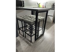 Барный стул Лофт кожзам d1 / черный матовый фото покупателя 282