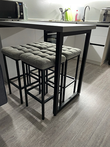 Барный стул Лофт катания минт / белый матовый фото покупателя 300