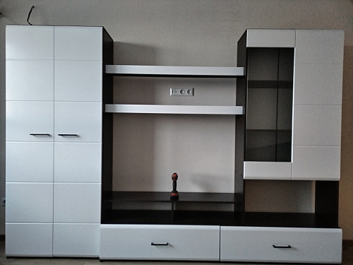 Готовая гостиная Jimenez дуб венге / белый глянец фото покупателя 59