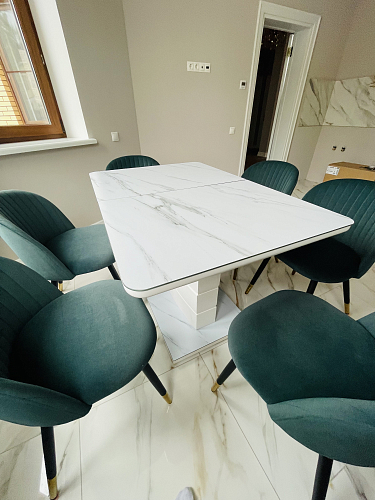 Стул на металлокаркасе Gabi 1 line light blue / black фото покупателя 152