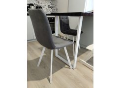 Стул на металлокаркасе Чилли синяя ткань / белый фото покупателя 88