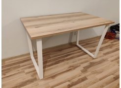 Деревянный стол Барон О 180 х 90 белая пленка шагрень / черный фото покупателя 52