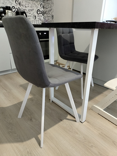 Стул на металлокаркасе Чилли зеленый / белый каркас фото покупателя 88