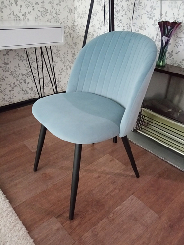 Стул на металлокаркасе Gabi gray / black фото покупателя 168