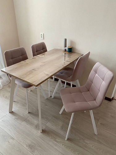 Стул на металлокаркасе Чилли К кирпичный / черный фото покупателя 242