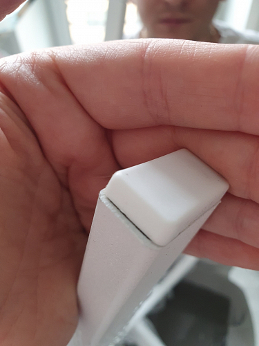 Стул на металлокаркасе Чилли К светло-серый велюр / черный каркас фото покупателя 110