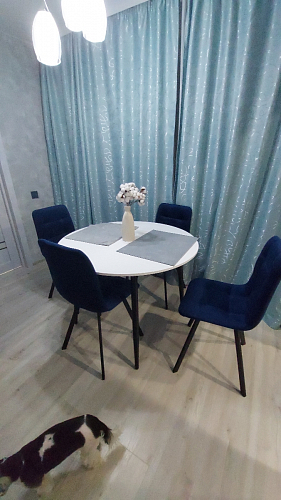 Стул на металлокаркасе Чилли зеленый / черный фото покупателя 1221