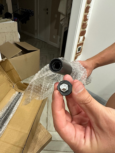 Стул на металлокаркасе Gabi 1 light blue / black / gold фото покупателя 643