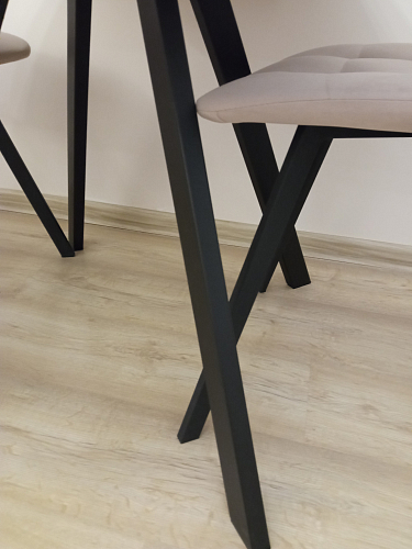 Стул на металлокаркасе Чилли К темно-серый (velutto 32) / черный фото покупателя 669