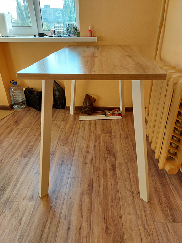 Стол Тринити Лофт 120 25 мм черный матовый / юта фото покупателя 66