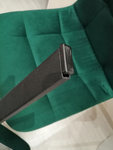 Стул на металлокаркасе Чилли зеленый / черный фото покупателя 1068