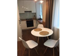 Стол Tulip 150 white top / wood leg фото покупателя 3