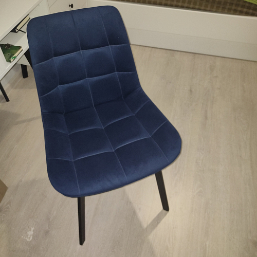 Стул на металлокаркасе Челси велюр коричневый / черный каркас фото покупателя 126