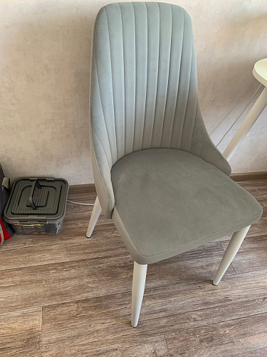 Стул на металлокаркасе Kora white / gray фото покупателя 303