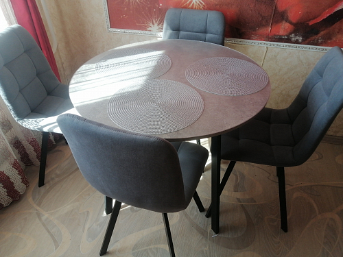 Стул на металлокаркасе Чилли зеленый / белый каркас фото покупателя 313