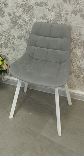 Стул на металлокаркасе Челси велюр коричневый / черный каркас фото покупателя 90