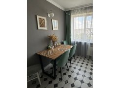 Стол Лота Лофт 140 25 мм черный матовый / бетон фото покупателя 937