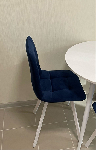 Стул на металлокаркасе Чилли К черный / зеленый фото покупателя 105