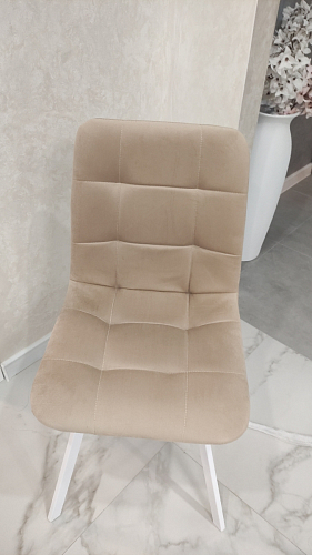 Стул на металлокаркасе Чилли синий / белый фото покупателя 1143