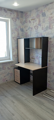 Компьютерный стол КСТ-16 левый дуб сонома / белый фото покупателя 108