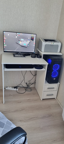 Стол компьютерный Джаз-24 правый венге фото покупателя 50