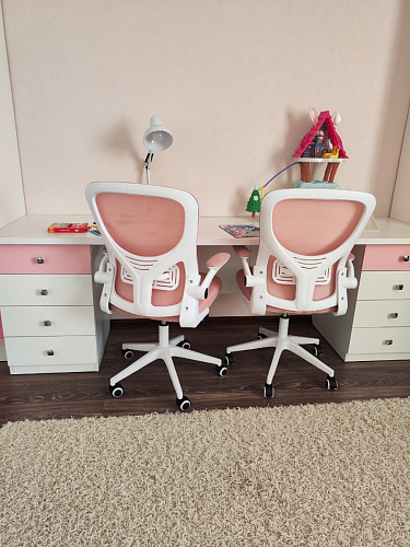 Компьютерное кресло Konfi dark gray / pink / white фото покупателя 115