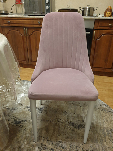 Стул на металлокаркасе Kora light blue / white фото покупателя 220