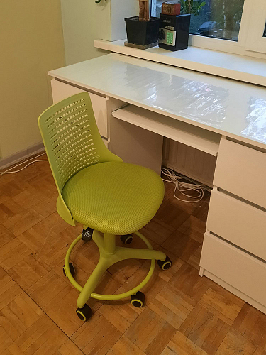 Компьютерное кресло Kiddy/Кидди бирюзовое ткань (сетка) фото покупателя 33