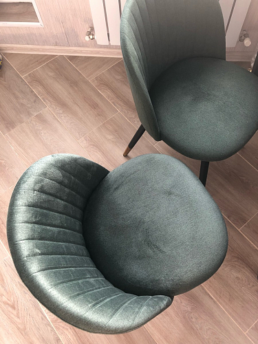 Стул на металлокаркасе Gabi 1 light purple / black / gold фото покупателя 59