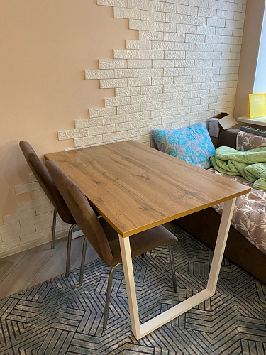 Стол раскладной Лота Лофт 120 25 мм юта / черный матовый фото покупателя 365