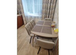 Стул на металлокаркасе Чилли синяя ткань / белый фото покупателя 556