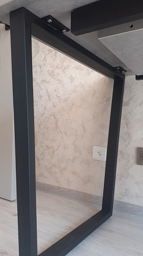 Стол Лота Лофт 140 25 мм черный матовый / бетон фото покупателя 559