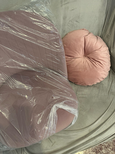 Стул на металлокаркасе Gabi 1 light blue / black / gold фото покупателя 463