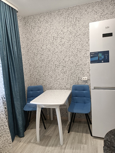 Стул на металлокаркасе Чилли синяя ткань / белый фото покупателя 1162