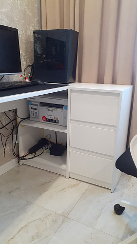 Письменный стол Айден СТП06-900 белый фото покупателя 1